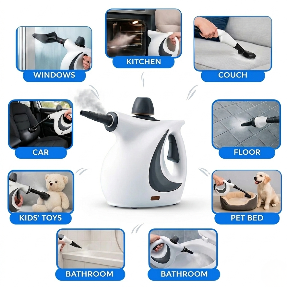 WhoopClean™ High-Pressure Handheld Steam Cleaner